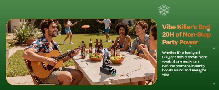 Bluetooth Speaker White Elephant Gifts:Induction Cell Phone Stand HD Sound Gift for Men Women Adults Birthday Christmas Secret Santa