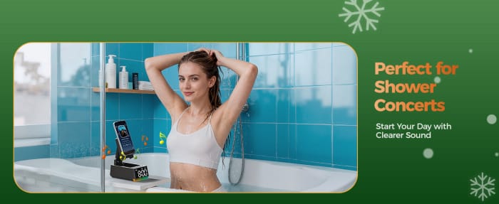 Bluetooth Speaker White Elephant Gifts:Induction Cell Phone Stand HD Sound Gift for Men Women Adults Birthday Christmas Secret Santa