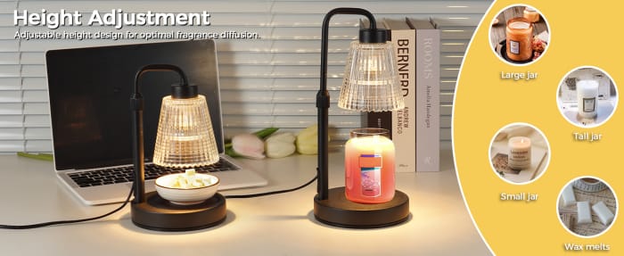 Candle Warmer Lamp with Timer Dimmable