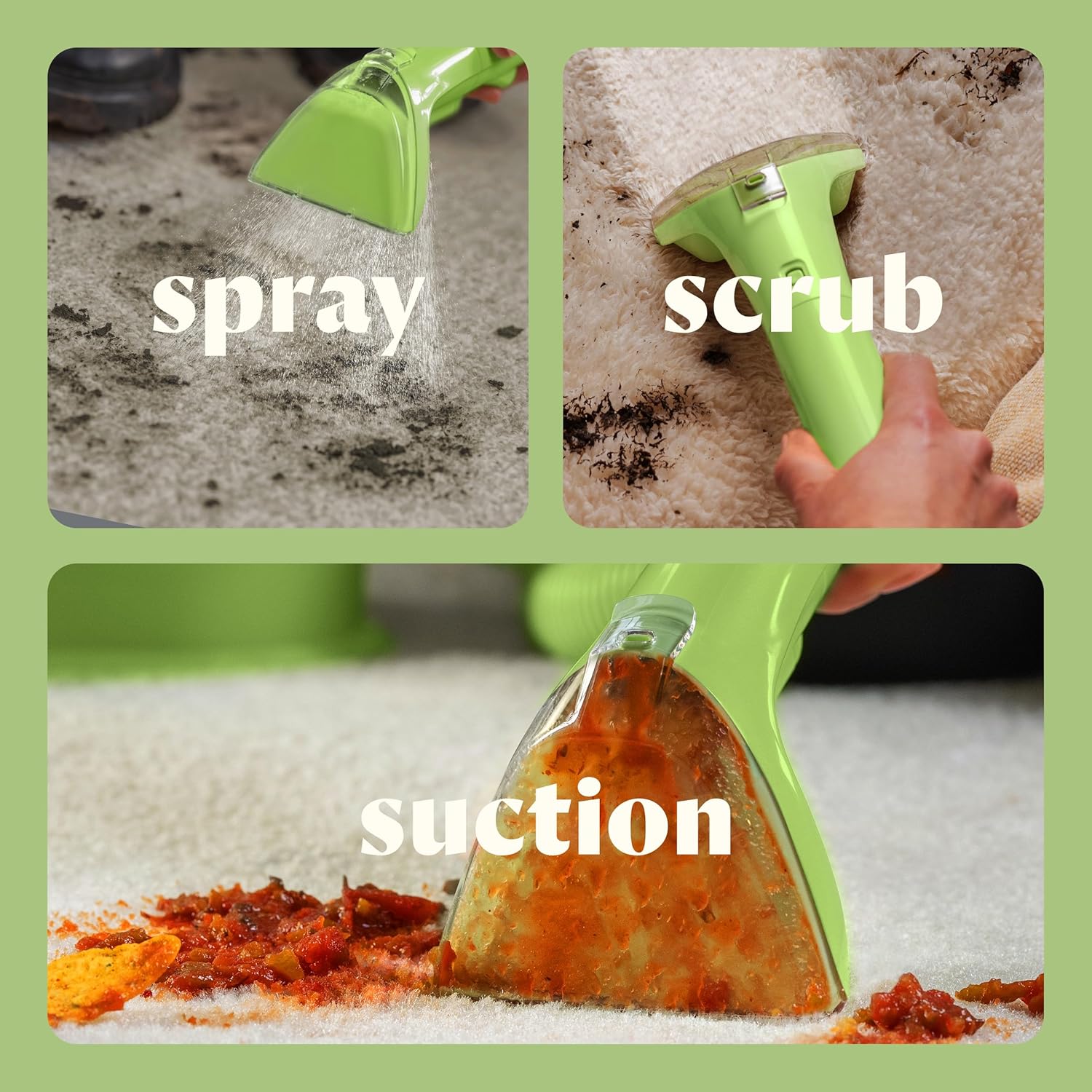 Mini Portable Carpet and Upholstery Deep Cleaner