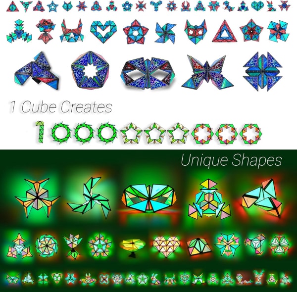 Magnet Pyramid Stone - 1 Cube Transforms into 1 Billion Shapes